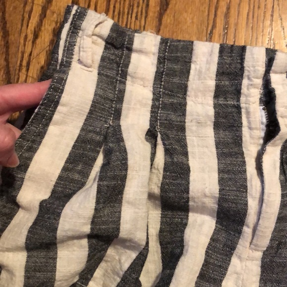 Indigo rising striped linen shorts size large - Picture 3 of 9
